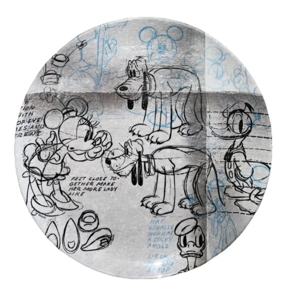 Zak Designs Disney Dinner‎ Plate Mickey Donald Goofy Pluto  10